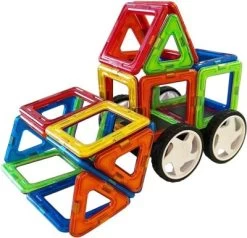 MAGNIKON Magnetische Bausteine “Das Auto” - Magnetbau-Set 34-teilig, Magnetbausteine, Ideal Als Konstruktionsspielzeug Zur Förderung Von Kreativität & Motorik, Spielzeug Für Kinder Ab 3 Jahre -Kinderspielzeugladen 26578557 04