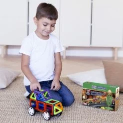 MAGNIKON Magnetische Bausteine “Das Auto” - Magnetbau-Set 34-teilig, Magnetbausteine, Ideal Als Konstruktionsspielzeug Zur Förderung Von Kreativität & Motorik, Spielzeug Für Kinder Ab 3 Jahre -Kinderspielzeugladen 26578557 06
