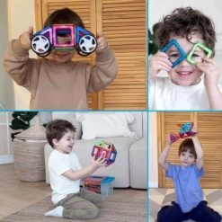 MAGNIKON Magnetische Bausteine “Das Rennen” - Magnetbau-Set 17-teilig, Magnetbausteine, Ideal Als Konstruktionsspielzeug Zur Förderung Von Kreativität & Motorik, Spielzeug Für Kinder Ab 3 Jahre -Kinderspielzeugladen 26578559 03