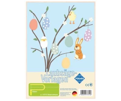 Pebaro Laubsägevorlage Osterschmuck", 373/1S" 3 Pebaro Laubsägevorlage Osterschmuck", 373/1S"