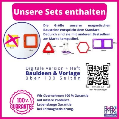 MAGNIKON Magnetische Bausteine “Der Komet” - Magnetbau-Set 30-teilig, Magnetbausteine, Ideal Als Konstruktionsspielzeug Zur Förderung Von Kreativität & Motorik, Spielzeug Für Kinder Ab 3 Jahre 8 MAGNIKON Magnetische Bausteine “Der Komet” - Magnetbau-Set 30-teilig, Magnetbausteine, Ideal Als Konstruktionsspielzeug Zur Förderung Von Kreativität & Motorik, Spielzeug Für Kinder Ab 3 Jahre – Bild 6