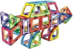 MAGNIKON Magnetische Bausteine, Magnetbau-Set "Der Dinosaurier", 65-Teilig, Standardgröße, Konstruktion Blöcke -Kinderspielzeugladen 26669011 05