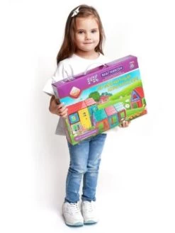 MAGNIKON Magnetische Bausteine, Magnetbau-Set "Das Puppenhaus", 35-Teilig, Standardgröße, Konstruktion Blöcke,Konstruktionsspielzeug -Kinderspielzeugladen 26669015 04