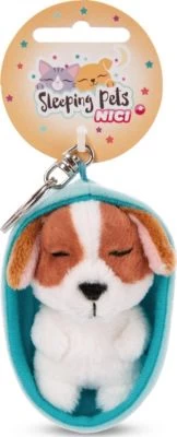 NICI Schlüsselanhänger Sleeping Pets Hund 8cm
