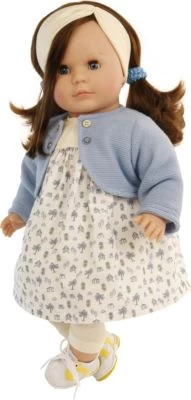 Schildkröt Puppe Hanni 45 Cm Mal (braune Haare, Blaue Schlafaugen, Baby Puppe Inkl. Kleidung)