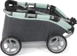 CHIC 2000 Puppen-Ziehwagen SKIPPER, Melange Anthrazit-mint -Kinderspielzeugladen 27379268 02