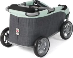CHIC 2000 Puppen-Ziehwagen SKIPPER, Melange Anthrazit-mint -Kinderspielzeugladen 27379268 03