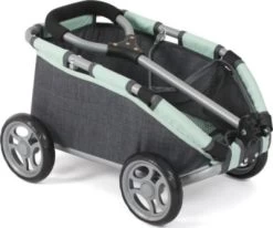 CHIC 2000 Puppen-Ziehwagen SKIPPER, Melange Anthrazit-mint -Kinderspielzeugladen 27379268 04