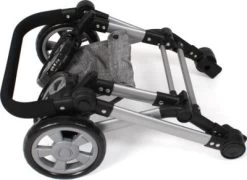 CHIC 2000 Kombi-Puppenwagen "LINUS", Melange Grau-navy -Kinderspielzeugladen 27379270 03