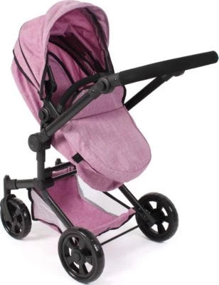 CHIC 2000 Kombi-Puppenwagen "LINUS", Jeans Pink 6 CHIC 2000 Kombi-Puppenwagen "LINUS", Jeans Pink – Bild 4