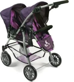 CHIC 2000 Tandem-Buggy Puppenzwillingswagen TWINNY, Pflaume -Kinderspielzeugladen 27379404 02
