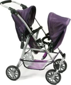 CHIC 2000 Tandem-Buggy Puppenzwillingswagen TWINNY, Pflaume -Kinderspielzeugladen 27379404 03