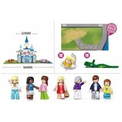 Sluban Klemmbausteine Saphir-Schloss (818 Teile) -Kinderspielzeugladen 27530752 04