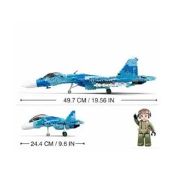 Sluban Klemmbausteine Düsenjäger Modell 27 (1040 Teile) -Kinderspielzeugladen 27531010 04
