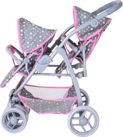 KNORRTOYS.COM Zwillingspuppenwagen Milo - Star Grey -Kinderspielzeugladen 27590316 03