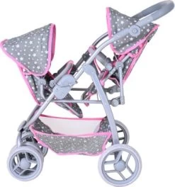 KNORRTOYS.COM Zwillingspuppenwagen Milo - Star Grey -Kinderspielzeugladen 27590316 04