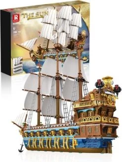 Klemmbausteinset Reobrix Piratenschiff 66011