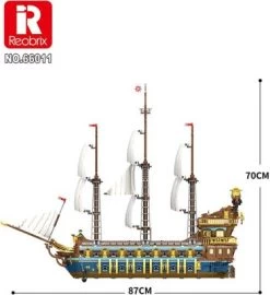Klemmbausteinset Reobrix Piratenschiff 66011 -Kinderspielzeugladen 27721284 03