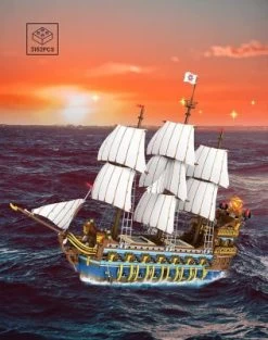 Klemmbausteinset Reobrix Piratenschiff 66011 -Kinderspielzeugladen 27721284 04