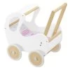 Erst-Holz® Weißer Holzpuppenwagen Als Lauflernhilfe 95-001 -Kinderspielzeugladen 27735194 01