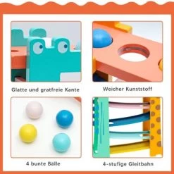 BeebeeRun® 3 In 1 Kugelbahn & Xylophon & Klopfbank Giraffe Holzspielzeug 11 BeebeeRun® 3 In 1 Kugelbahn & Xylophon & Klopfbank Giraffe Holzspielzeug -Kinderspielzeugladen 27789958 04