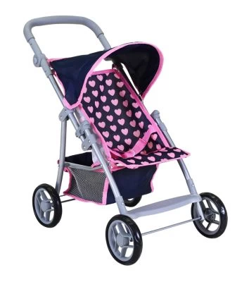 KNORR Toys Puppenbuggy Liba - "Pink Hearts" 4 KNORR Toys Puppenbuggy Liba - "Pink Hearts" – Bild 2