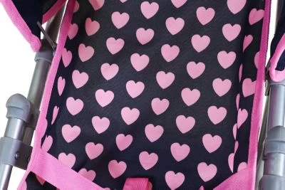 KNORR Toys Puppenbuggy Liba - "Pink Hearts" 6 KNORR Toys Puppenbuggy Liba - "Pink Hearts" – Bild 4