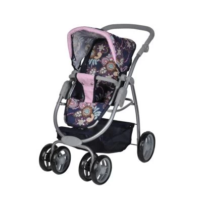 KNORR Toys Puppenwagen Coco - "blue Flowers" 7 KNORR Toys Puppenwagen Coco - "blue Flowers" – Bild 5