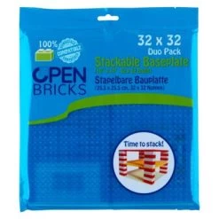 Open Bricks Baseplate32x32 Transparent Blue (2)