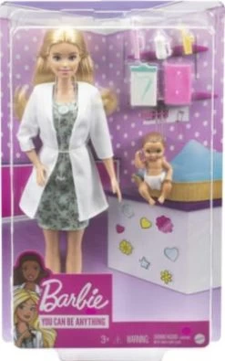 Barbie Kinderärztin-Spielset Mit Blonder Puppe, Babypuppe, Ärztinnen-Spielzubehör -Kinderspielzeugladen 28622706 05