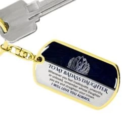 Vicabo Schlüsselanhänger To My Badass Daughter Schlüsselanhänger Für Kinder