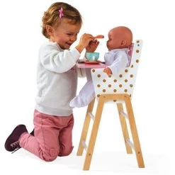 Janod Candy Chic Hochstuhl Aus Holz Für Puppen Bis 42 Cm Puppenzubehör Ab 3 Jahren, J05888