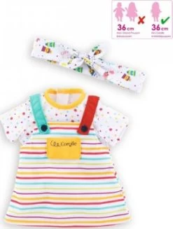Corolle Puppenkleid & Stirnband Little Artist Ma Puppe 36 Cm