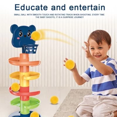 Vetaka Montessori Spielzeug Kugelbahn Für Kinder 4 Vetaka Montessori Spielzeug Kugelbahn Für Kinder – Bild 2