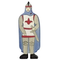 Holztiger Ritter Mit Mantel Holzspielzeug