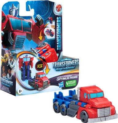 Transformers EarthSpark 1-Step Flip Changer Optimus Prime Action-Figur 3 Transformers EarthSpark 1-Step Flip Changer Optimus Prime Action-Figur