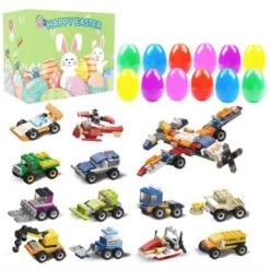 Vicabo Ostereier Mit Mini Spielzeugautos Bausteine Für Kinder