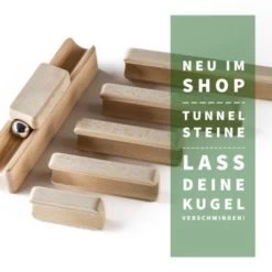 Baumkinder Kugelbahn Holz "K2" Mit Stecksystem (136 Teile) - Eine Murmelbahn Die Standhält! -Kinderspielzeugladen 29465011 05