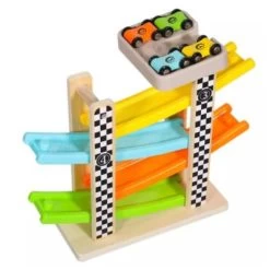 Vetaka Rennbahn Mit 4 Stück Autospielzeug Für Kinder