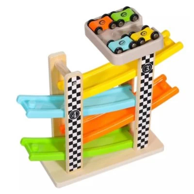 Vetaka Rennbahn Mit 4 Stück Autospielzeug Für Kinder 3 Vetaka Rennbahn Mit 4 Stück Autospielzeug Für Kinder