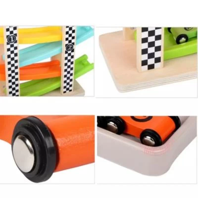 Vetaka Rennbahn Mit 4 Stück Autospielzeug Für Kinder 7 Vetaka Rennbahn Mit 4 Stück Autospielzeug Für Kinder – Bild 5