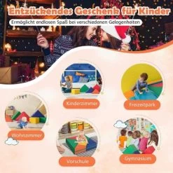 COSTWAY® 7 Tlg. Softbausteine Schaumstoffbausteine Bauklötze 11 COSTWAY® 7 Tlg. Softbausteine Schaumstoffbausteine Bauklötze -Kinderspielzeugladen 29631036 04