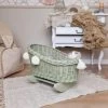 TinaForKids Puppenwiege Aus Weiden Mit Bettwäscheset, Puppenbett Grün/Weiß 1 TinaForKids Puppenwiege Aus Weiden Mit Bettwäscheset, Puppenbett Grün/Weiß -Kinderspielzeugladen 29721277 01