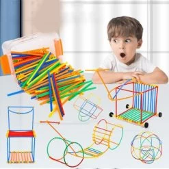 Debuy Spleißspielzeug Für Kinder DIY Strohbausteine 10 Debuy Spleißspielzeug Für Kinder DIY Strohbausteine -Kinderspielzeugladen 29747565 03