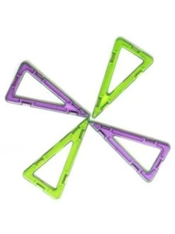 MAGNIKON Magnetische Bausteine Gleichschenkligen Dreiecks, 4 Stk. , Ersatzteile, Kleines Set -Kinderspielzeugladen 29814208 05