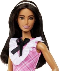 Barbie Fashionistas-Puppe Mit Schwarzem Haar Und Karokleid -Kinderspielzeugladen 29943031 05