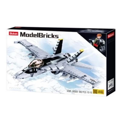 Sluban Klemmbausteine Düsenjet "Bumblebee" (682 Teile) 4 Sluban Klemmbausteine Düsenjet "Bumblebee" (682 Teile) – Bild 2