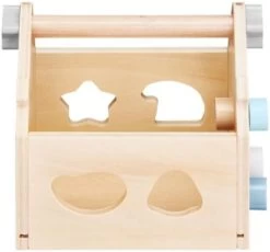 Mamabrum Sortierspiel Holzspielzeug Ab 1 Jahr Holzhaus Mit 8 Modellierblöcken -Kinderspielzeugladen 30112506 04