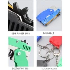 Vetaka Gummiband Pistole Schlüsselanhänger Für Kinder -Kinderspielzeugladen 30164503 04