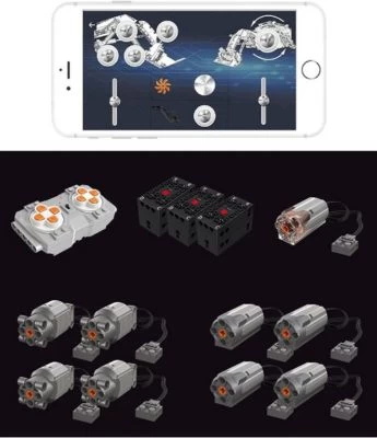 MOULD KING Klemmbausteineset Ferngesteuerter Raupenbagger 13130 8 MOULD KING Klemmbausteineset Ferngesteuerter Raupenbagger 13130 – Bild 6